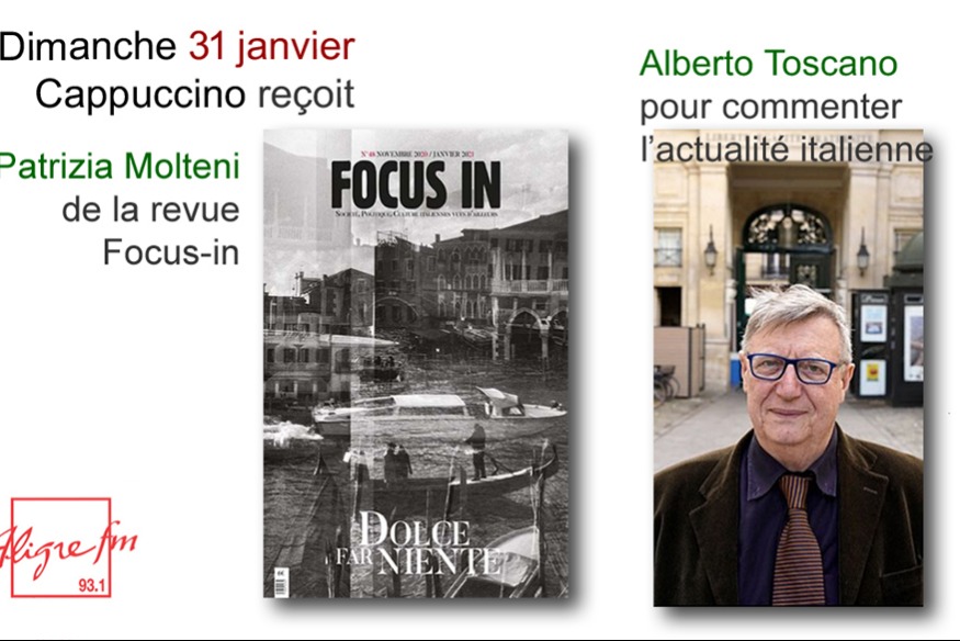 Cappuccino # 07 février 2021 invités : Patrizia Molteni et Alberto Toscano