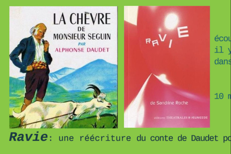 Ecoute ! Il y a un éléphant... # 10 mars 2021 - Réécrire Daudet pour le théâtre
