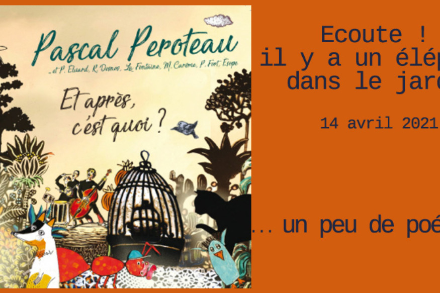 Ecoute ! Il y a un éléphant... # 14 avril 2021 - Poésie, avec Pascal Peroteau