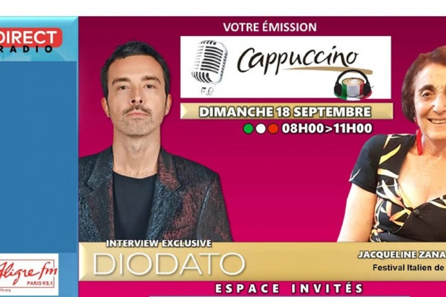 Cappuccino # 18 septembre 2022 - Invites Diodato et Jacqueline ZanaVictor